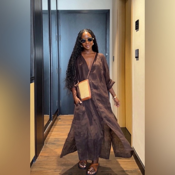 Massimo Dutti Dresses & Skirts - Massimo Dutti linen Shirt Dress Small